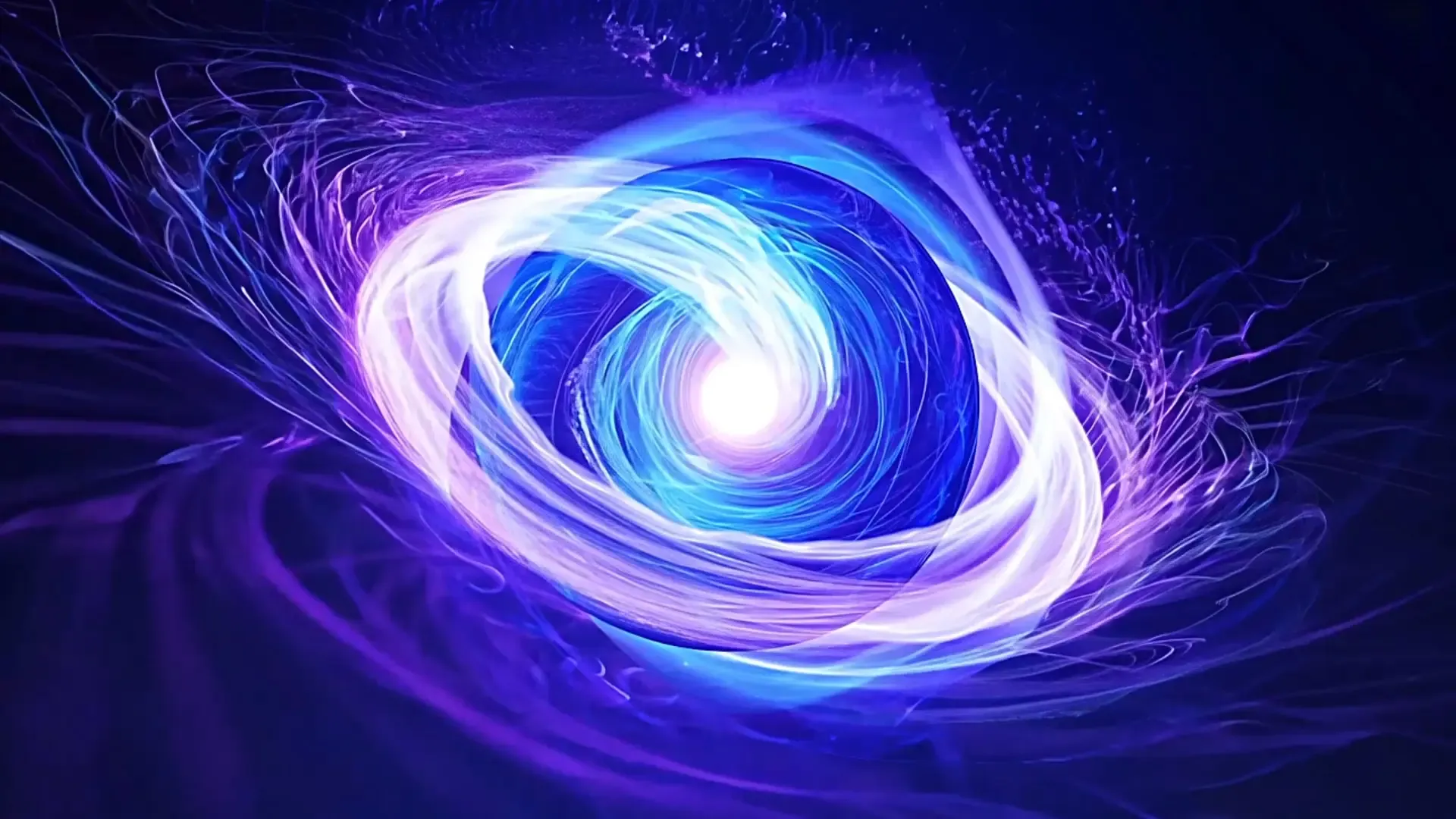 Futuristic Vortex Swirl Overlay in Blue and Purple for Sci-Fi Projects